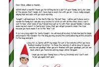 This Is The Goodbye Letter From The Elf When He Is Heading Back To inside Elf Goodbye Letter Template