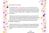 Tooth Fairy Letter  Gplusnick throughout Tooth Fairy Letter Template