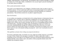 Writing A Successful Conference Paper Proposal throughout Conference Proposal Template