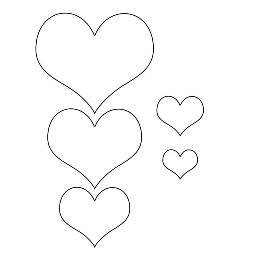 Free Printable Heart Templates  Download Heart Templates inside Free Printable Heart Templates