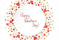 Happy Valentines Day Card Template — Stockvektor © Afanasia regarding Valentine&#039;s Day Card Printable Templates