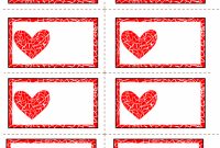 Labels With Mosaic Heart  Valentine Template Valentines regarding Free Printable Valentine Templates