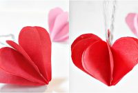 Paper Heart D For Decorationdiy Crafts  Paper Hearts Design Valentine's  Day Tutorial intended for Paper Heart Flower Craft With Template
