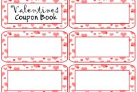 Payment Coupon Book Template Ideas Valentines Day Free for Free Printable Valentine Templates