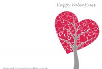 Templates For Greeting Cards At Home Cards Greeting regarding Valentine&#039;s Day Card Printable Templates