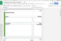 A Backlog Item Card Creator In Google Sheets  Colearningbe for Agile Story Card Template