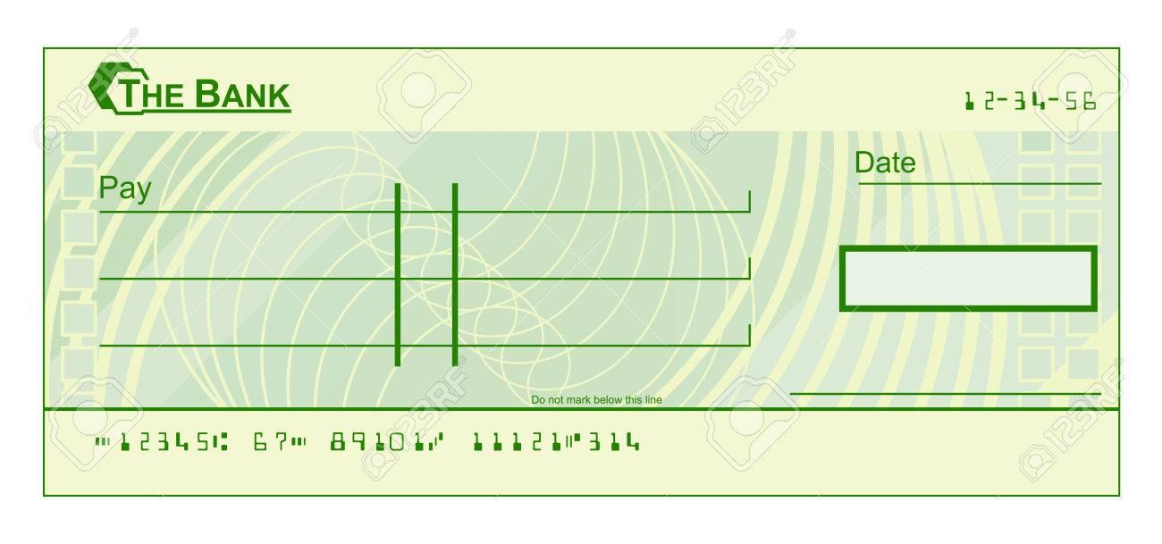 A Blank Cheque Check Template Illustration Royalty Free Cliparts inside Blank Cheque Template Download Free