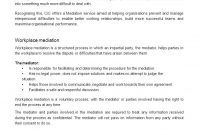 A Guide To Workplace Mediation Working Together Better No Matter How for Workplace Mediation Agreement Template