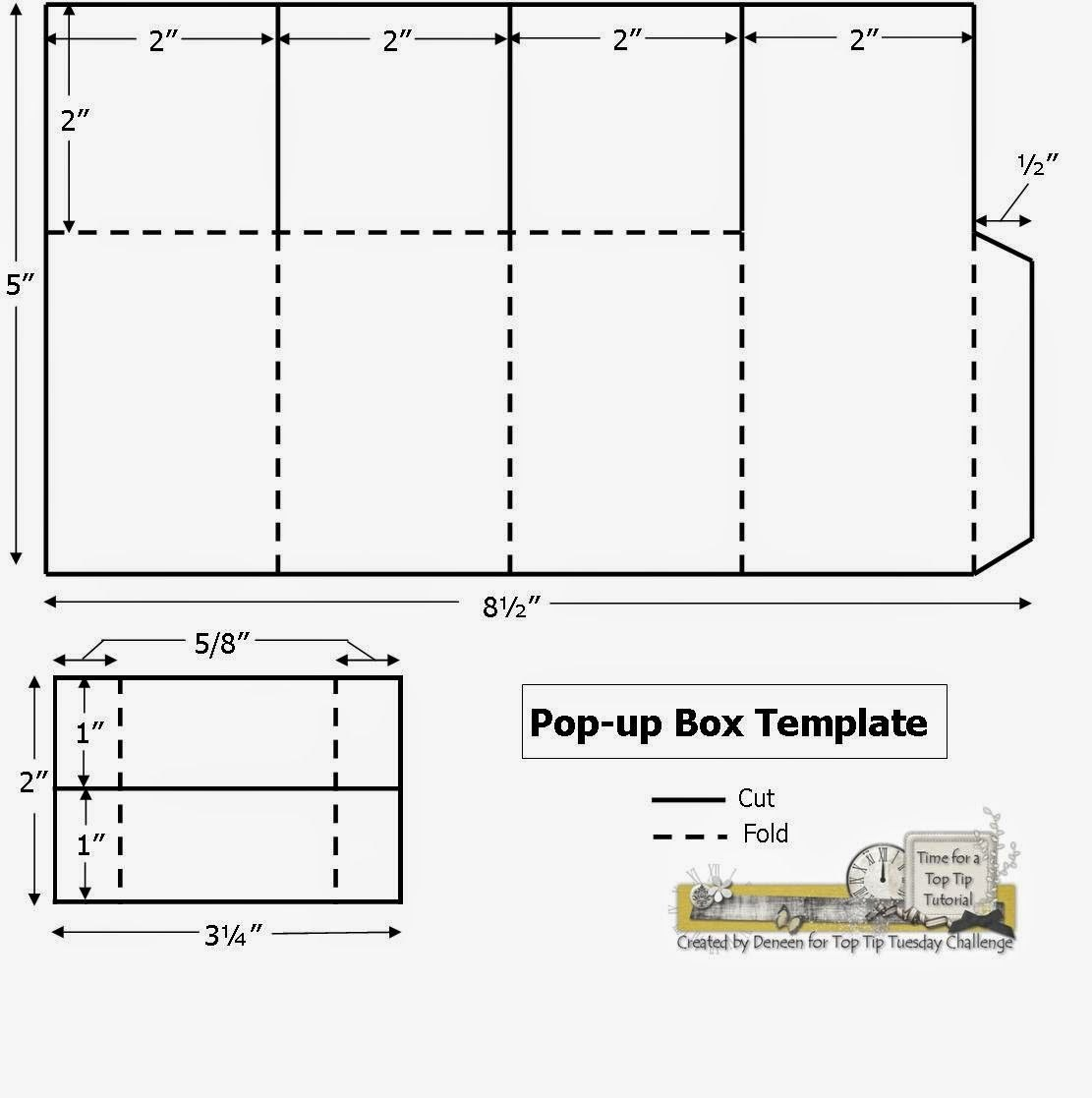 A Path Of Paper Top Tip Tuesday Numbers Challenge And Pop Up Box for Pop Up Card Box Template