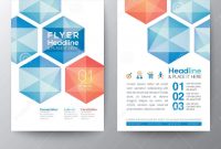 Abstract Hexagon  Poster Brochure Flyer Design Template Layout regarding E Brochure Design Templates