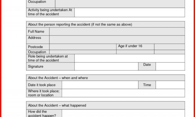 Accident Report Forms Template Ideas Incident Form Example Best in Vehicle Accident Report Form Template