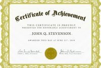 Achieveawardsprintablecertificates intended for Free Printable Certificate Of Achievement Template