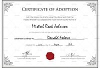 Adoption Certificate Template Best Birth Design In Psd Word Of inside Adoption Certificate Template