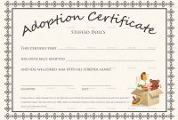 Adoption Certificate Template You Will Never Believe These with Child Adoption Certificate Template