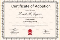 Adoption Certificate Templates  Proto Politics throughout Adoption Certificate Template