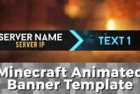 Advanced Gif Minecraft Animated Banner Template  "elegant Dazzle" in Minecraft Server Banner Template