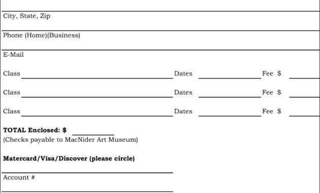 Affordable Class Registration Form Template  Example Design Template throughout Seminar Registration Form Template Word