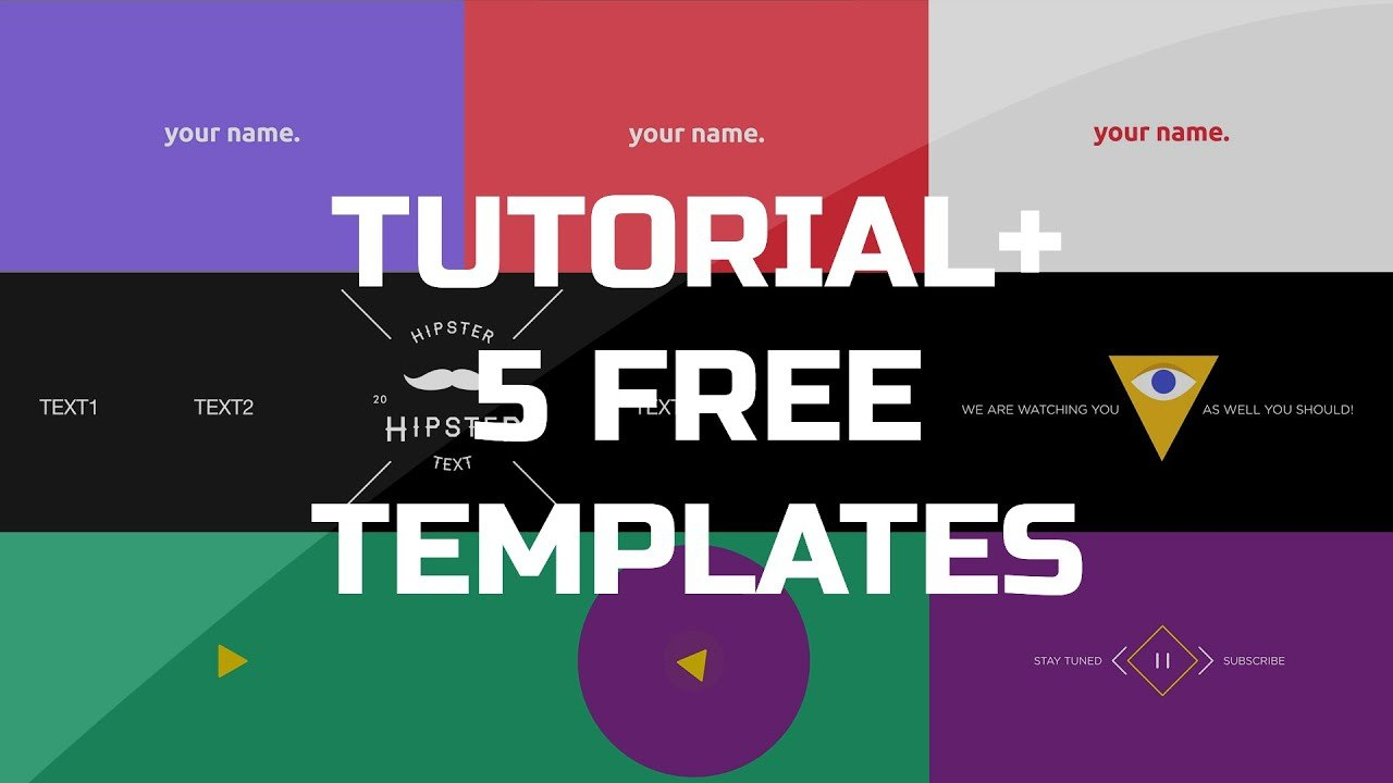 After Effects Tutorial  Gif Animated Banner   Free Templates for Animated Banner Templates