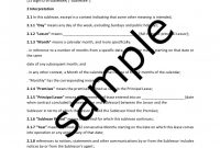Agreement Of Sublease – Legal Templates throughout Sole Mandate Agreement Template