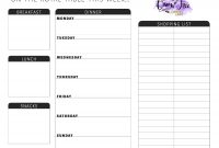 All New Free Printable Meal Planner You Can Edit  Queen Of Free inside Blank Meal Plan Template