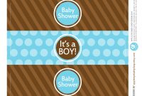 All Sizes  Free Printable  Water Bottle Labels Baby Boyapple regarding Baby Shower Bottle Labels Template