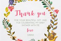 Alluring Forest  Dp  Baby Shower Thank You Cards intended for Thank You Card Template For Baby Shower