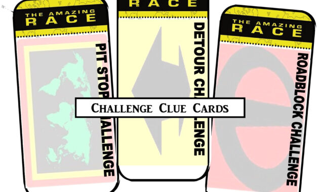 Amazing Race Printables Review  Concert Katie regarding Clue Card Template