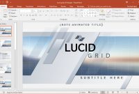 Animated Lucid Grid Powerpoint Template in Replace Powerpoint Template
