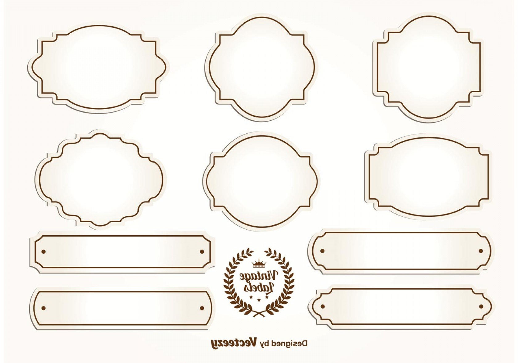 Antique Labels Template Label Vintage Frame Design Typography Stock with Antique Labels Template