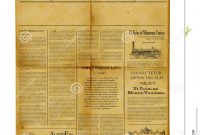 Antique Newspaper Template Stock Image Image Of Information within Blank Old Newspaper Template