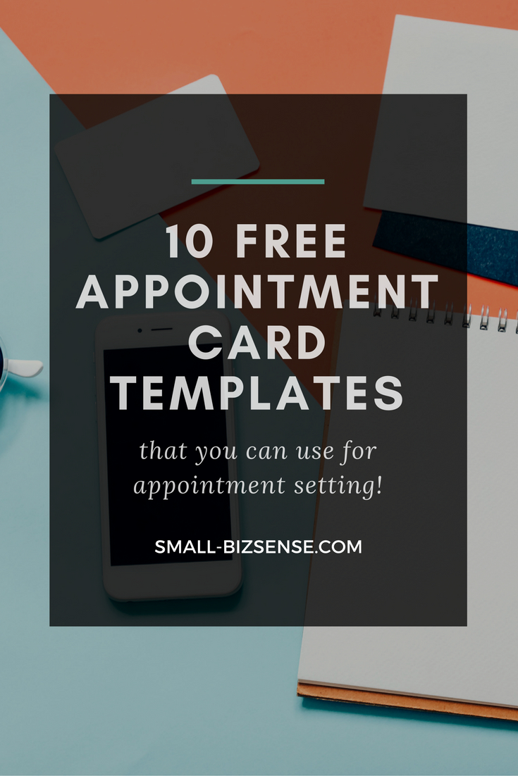 Appointment Card Template  Free Resources For Small Business for Medical Appointment Card Template Free