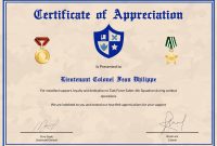 Army Certificate Of Appreciation Design Template In Psd Word regarding Army Certificate Of Appreciation Template