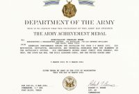 Army Good Conduct Medal Certificate Template  Mandegar inside Army Good Conduct Medal Certificate Template