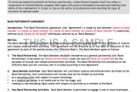 Artist  Band Contract Pack  Contracts inside Brand Licensing Agreement Template