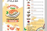 Asian Cuisine Restaurant Menu Template Royalty Free Cliparts inside Asian Restaurant Menu Template