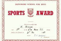 Athletic Certificate Template with Athletic Certificate Template