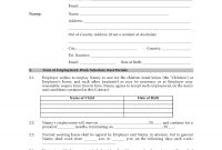 Australia Nanny Employment Contract  Legal Forms And Business throughout Nanny Contract Template Word
