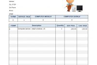 Auto Repair Invoice Template intended for Garage Repair Invoice Template