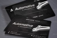 Automotive Business Card Voksrider  Graphicriver regarding Automotive Business Card Templates