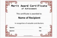 Award Certificate Template Free Amazing  Certificates Of Award throughout Star Award Certificate Template