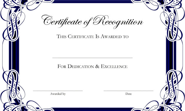 Award Templates For Microsoft Publisher  Besttemplate pertaining to Award Certificate Border Template