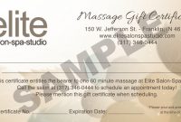 Awesome Collection For Spa Day Gift Certificate Template On Form for Spa Day Gift Certificate Template