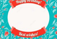 Awesome Free Birthday Card Templates For Word  Best Of Template in Greeting Card Layout Templates