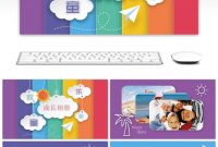 Awesome Happy Baby Baby Growth Album Ppt Template For Unlimited for Powerpoint Photo Album Template