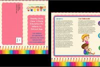 Awesome Preschool Brochure Template Free  Best Of Template with regard to Daycare Brochure Template