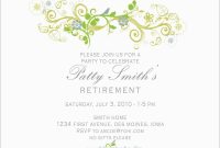 Awesome Retirement Invitation Template Free Download  Best Of Template inside Retirement Card Template
