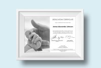 Baby Dedication Certificate Template Baptism Faith The  Etsy inside Baby Dedication Certificate Template