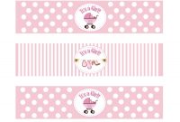 Baby Shower Labels For Water Bottles Templates • Baby Showers Ideas throughout Baby Shower Bottle Labels Template