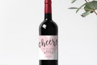 Bachelorette Wine Bottle Label Editable Wine Labels Printable  Etsy with regard to Diy Wine Label Template