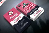 Bakery Shop Business Card Psdpsd Freebies On Dribbble with Calling Card Free Template